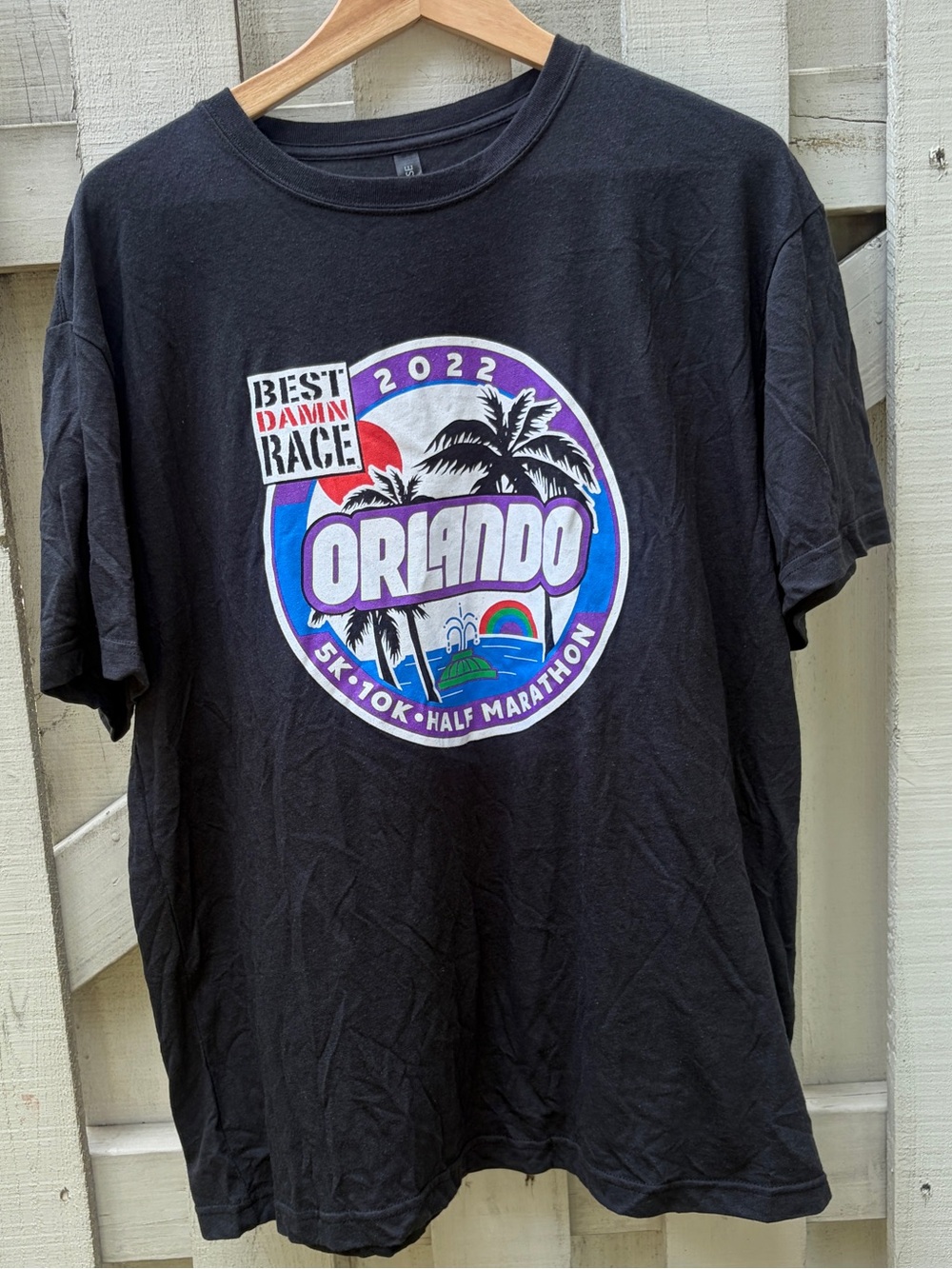 Best Damn Race Orlando 2022 Men's XL Primease Tri-Blend Tee VGUC